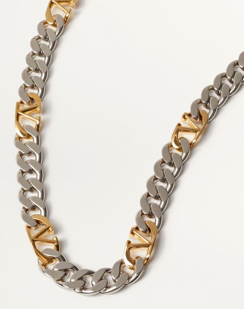 V Logo Chain Bracelet in Silver - Valentino Garavani