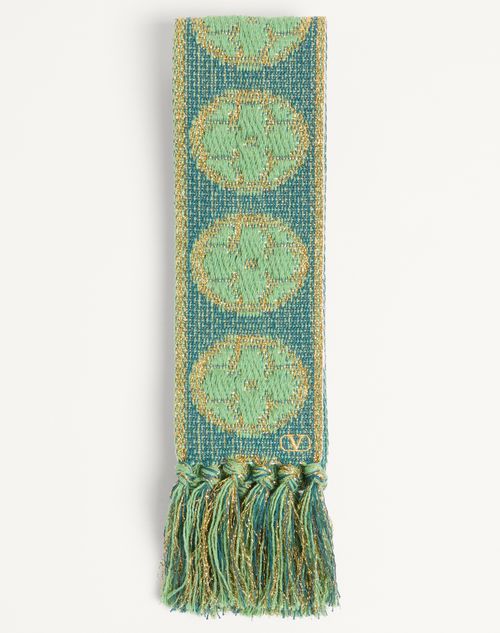  - Gold Lurex/blue/aquamarine