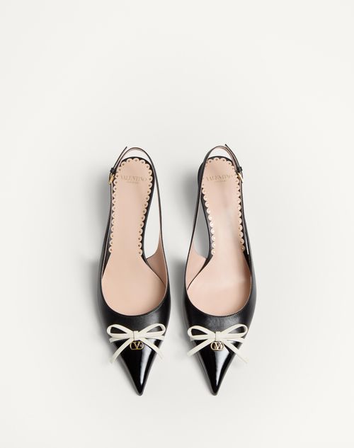 Bepointy Slingback Pump In Patent Leather And Kidskin 45mm Bepointy Slingback Pump In Patent Leather And Kidskin 45mm
