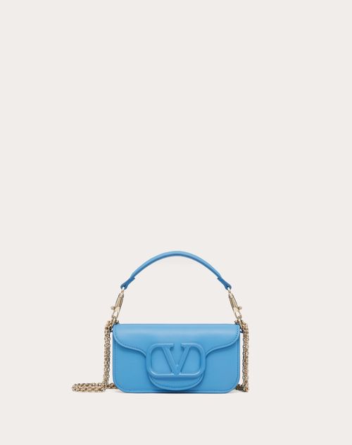 Valentino Garavani - Locò Calfskin Shoulder Bag - Denim - Woman - Mini Bags