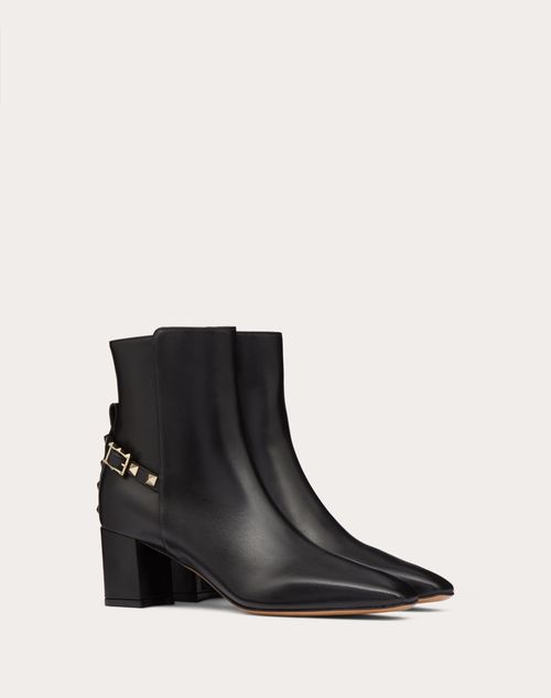 Valentino Garavani - Rockstud Nappa Ankle Boot 60mm - Black - Woman - Boots