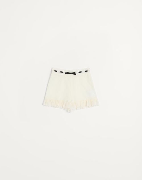Valentino - Daisy Sangallo Polka Dot Shorts - Ivory - Woman - Pants And Shorts