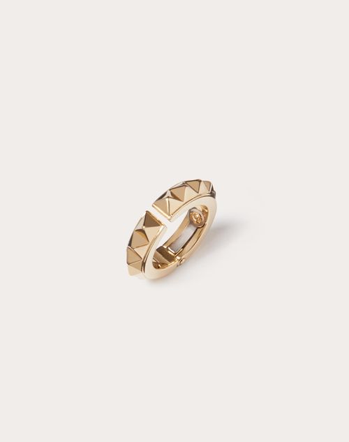 Rockstud Single Metal Earcuff for Man in Gold | Valentino NO