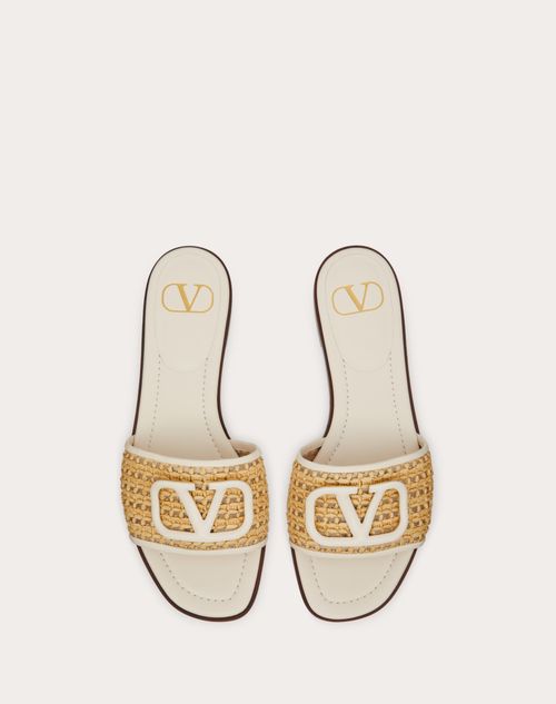 Valentino raffia sandals new arrivals