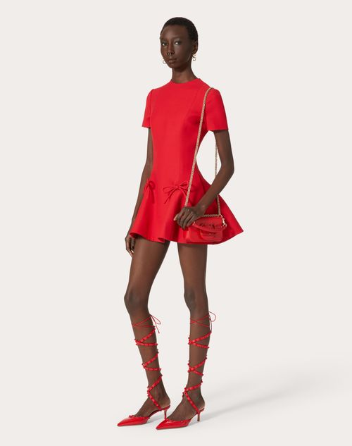 Motivering ustabil Ekspedient Crepe Couture Dress for Woman in Red | Valentino US