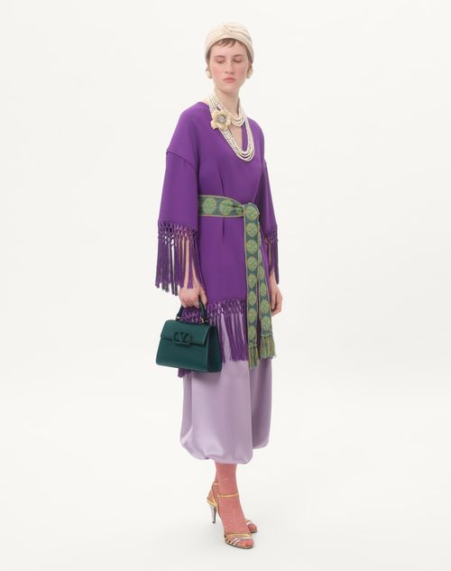 Valentino Garavani - Small Vsling Grainy Calfskin Handbag - English Green - Woman - Valentino Garavani Vsling