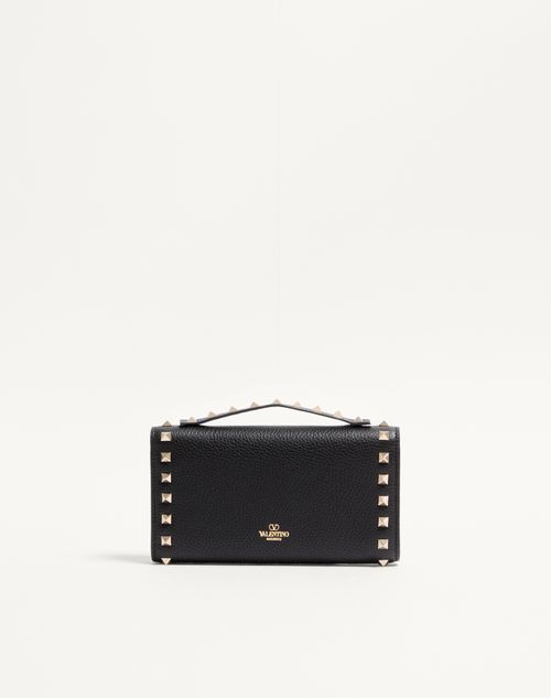 お値下げ☆ヴァレンティノ　ロックスタッズ 　 ストラップ ウォレット VALENTINO ヴァレンティノ ロックスタッズ チェーンウォレット
