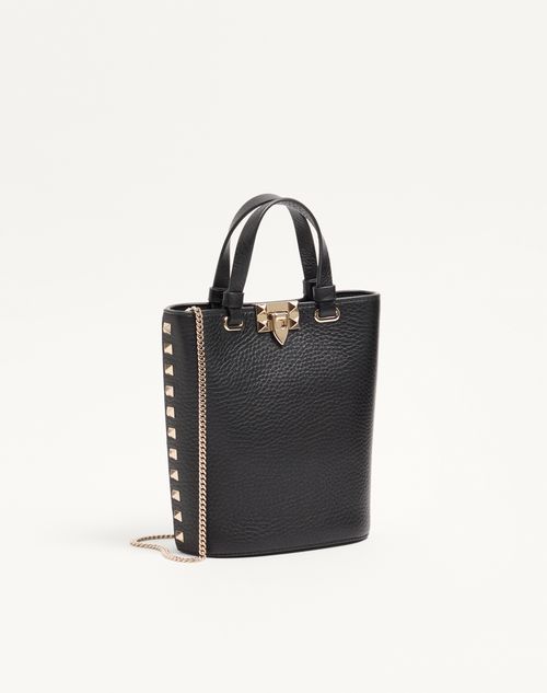 Valentino Garavani - Valentino Garavani Rockstud Mini Bag In Grainy Calfskin - Black - Woman - Wallets And Small Leather Goods