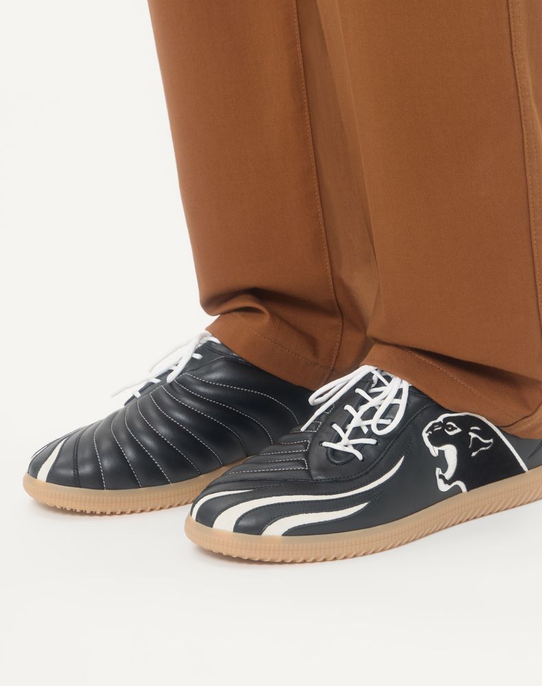 Valentino Garavani Kicky Nappa Trainer Man Black 46