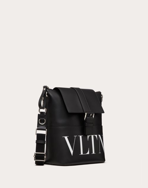 Valentino Garavani Men's Small Logo Leather Crossbody Bag