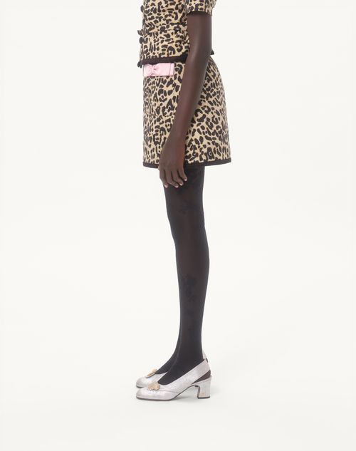 Valentino - Animalier Print Crepe Couture Skirt - Animal Print - Woman - Skirts