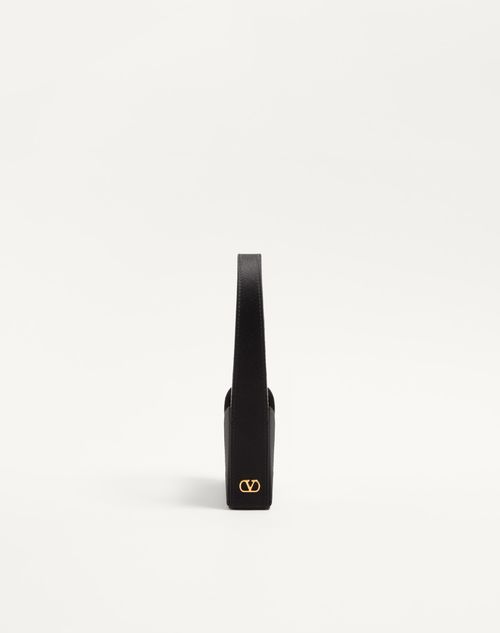 Valentino Garavani - Minaudière Valentino Garavani Minaumorphe En Métal Avec Cristaux Swarovski® Et Étui En Satin - Laiton Vieilli/noir - Femme - Pochettes