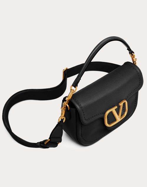 Valentino Garavani, Bags, Small Vsling Grainy Calfskin Shoulder Bag