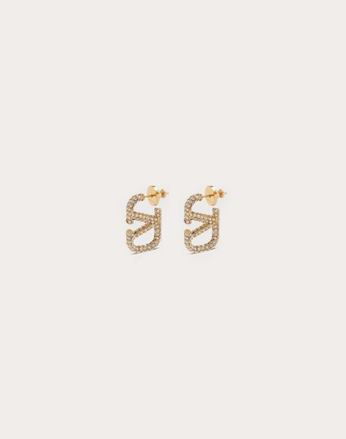 Valentino Garavani - Vlogo Signature Metal Earring - Gold - Woman - Jewelry