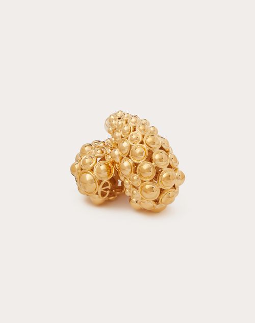 Valentino Garavani - Metal Pineapple Earrings - Gold - Woman - Accessories