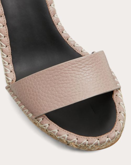 Double Rockstud Grainy Calfskin Wedge Sandal 105 Mm for Double Rockstud Grainy Calfskin Wedge Sandal 105 Mm for