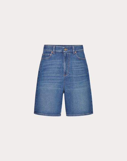 Valentino - Bermudas De Denim - Denim - Mujer - Denim