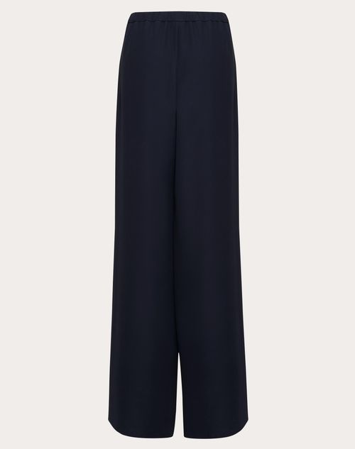 Valentino - Cady Couture Trousers - Navy - Woman - Pants And Shorts