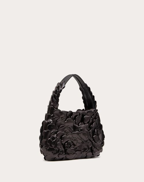 Valentino Garavani - Small Valentino Garavani 03 Rose Edition Atelier Hobo Bag - Black - Woman - Woman Bags & Accessories Sale