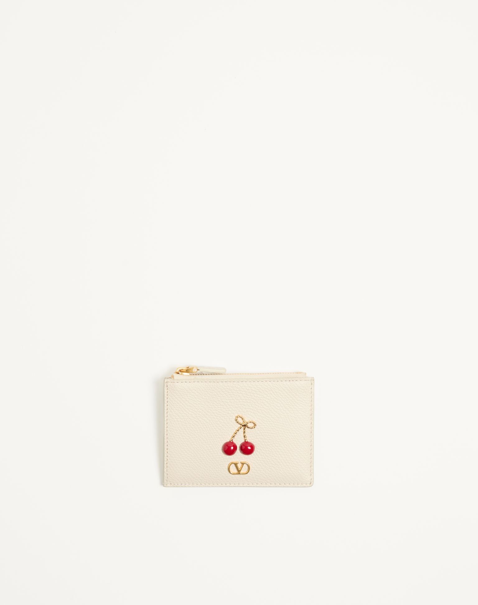 발렌티노 체리픽 그레이니 카프스킨 카드홀더 8W2P0AY2WGX_I16