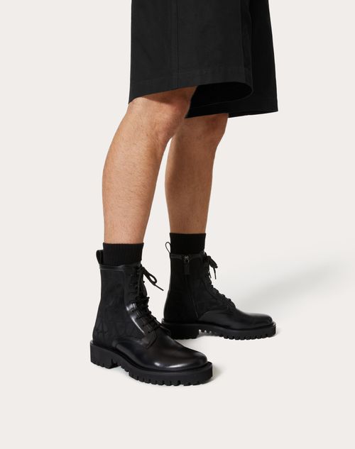 VALENTINO ヴァレンティノ カーフスキン コンバットブーツ VALENTINO ヴァレンティノ カーフスキン コンバットブーツ