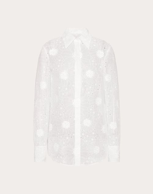 Valentino - Daisy Organdis Shirt - Ivory - Woman - Ready To Wear