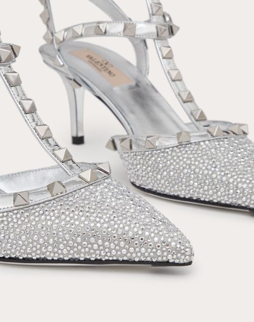 Valentino crystal cheap rockstud shoes