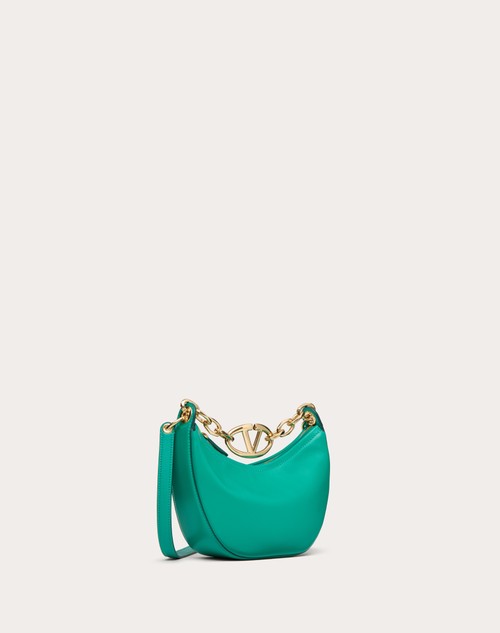 Mini Vlogo Moon Leather Top Handle Bag