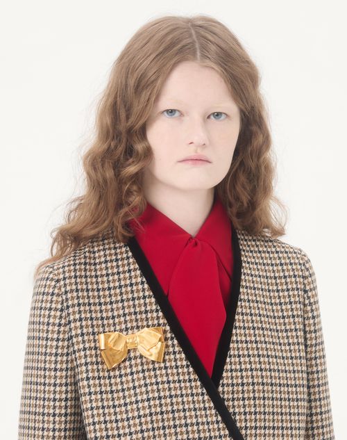 Valentino Garavani - Trop Chou Metal Brooch - Antique Brass - Woman - Shelf - W Acc - High Jewelry