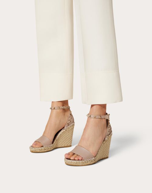 Double Rockstud Sandal 105 Mm for Woman in Poudre | Valentino US