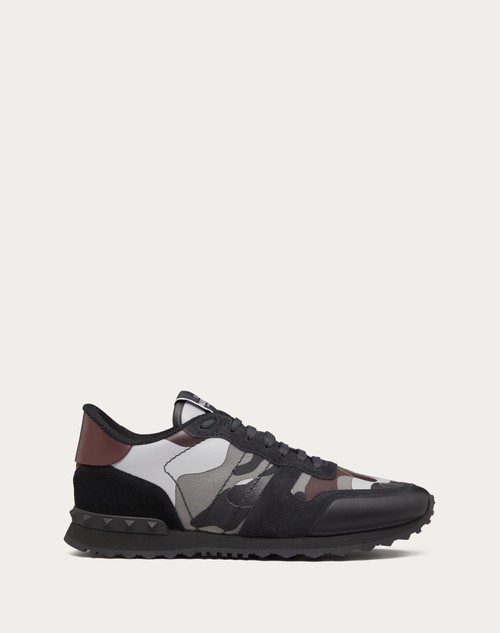 Valentino Garavani Rockrunner camouflage print sneakers - Blue