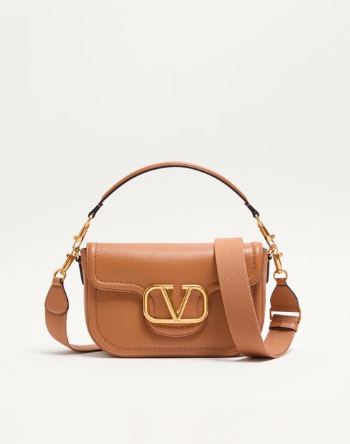 Valentino Garavani - Valentino Garavani Alltime Grainy Calfskin Shoulder Bag - Almond - Woman - Shelf - W Bags - New Loco