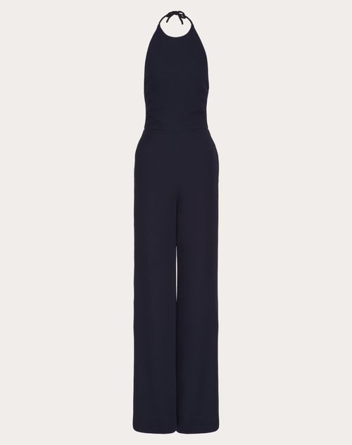 Valentino - Combinaison En Cady Couture - Bleu Marine - Femme - Robes