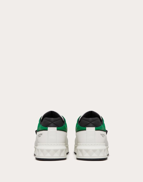 Valentino One Stud Low Sneaker Green White