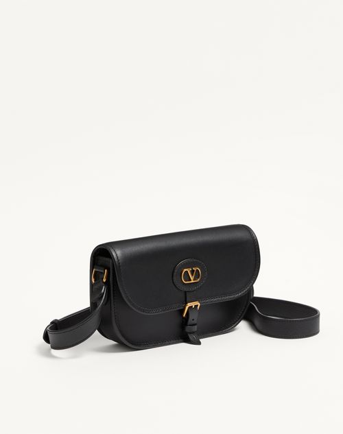 Valentino Garavani - Valentino Garavani Antibes Small Shoulder Bag In Calfskin - Black - Man - Shoulder Bags
