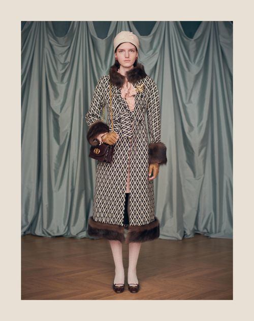 Bowow Décolleté In Printed Calfskin 45mm for Woman in Butter Bowow Décolleté In Printed Calfskin 45mm for Woman in Butter