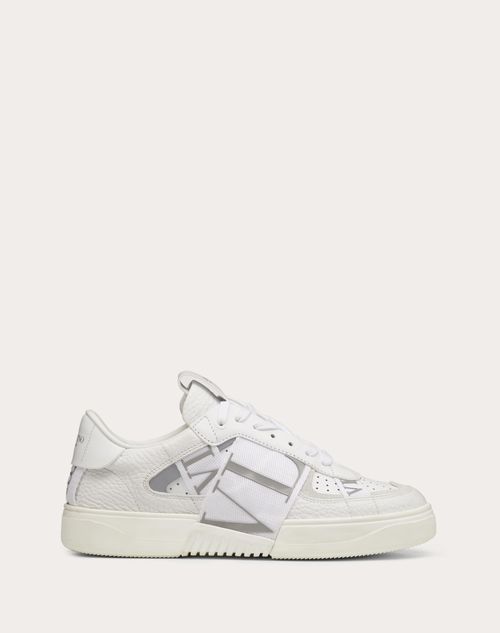 Valentino Garavani - Vl7n Sneaker In Banded Calfskin Leather - White - Woman - Sneakers