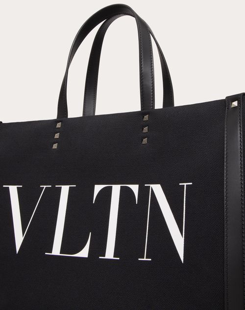 Valentino Men's Vltn Medium Canvas Tote Bag