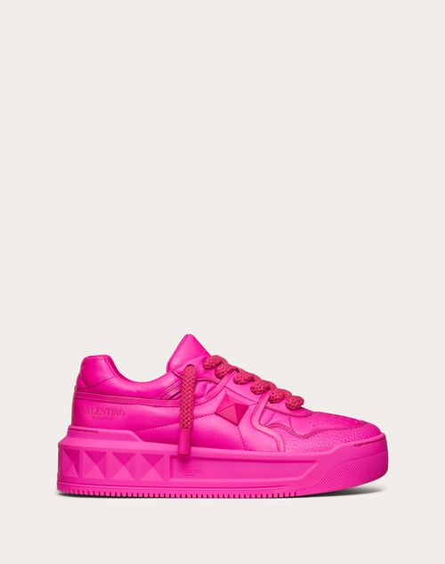 Valentino Garavani - One Stud Xl Sneaker In Nappa Leather - Pink Pp - Woman - Sneakers