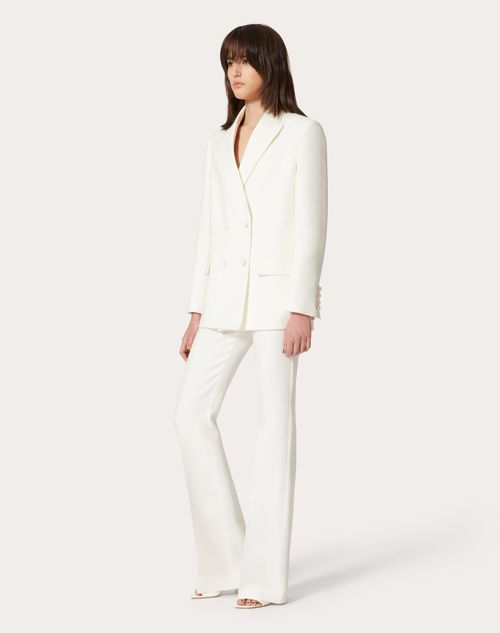 Valentino - Crepe Couture Blazer - Ivory - Woman - Jackets And Blazers