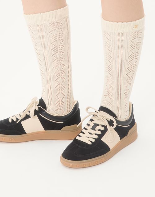 Valentino Garavani - Upvillage Crosta Sneaker - Black - Woman - Sneakers