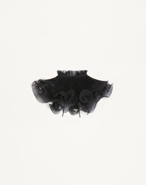 Valentino - Chiffon Collar - Black - Woman - Woman Ready To Wear Sale