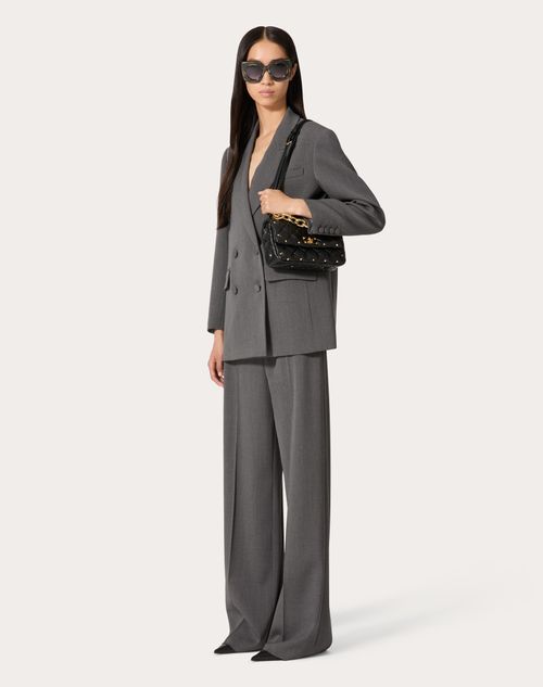 Valentino - Active Gabardine Trousers - Grey - Woman - Trousers And Shorts