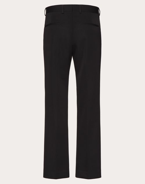 Valentino - Wool Grisaille Pants - Black - Man - Pants And Shorts