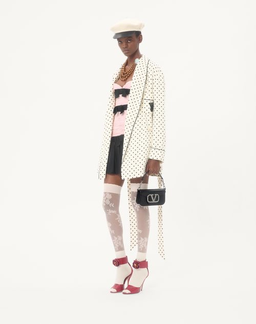 Valentino Garavani - Valentino Garavani Locò Small Shoulder Bag With Jewel Logo - Black - Woman - Shoulder Bags