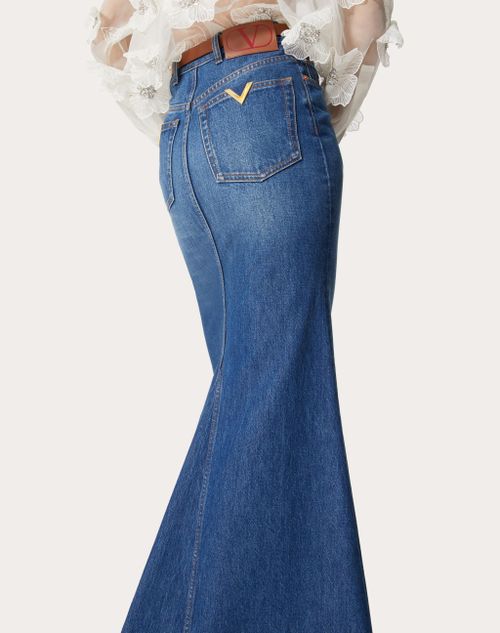 LONG DENIM SKIRT