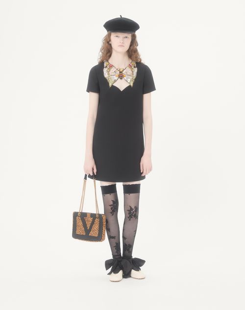 Valentino Garavani - Valentino Garavani Viva Superstar Small Shopping Bag In Pony-effect Calfskin - Animal Print - Woman - Totes