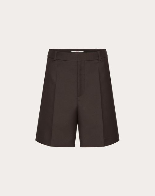 Valentino - Bermuda In Nylon Tecnico - Ebano - Uomo - Pantaloni E Shorts