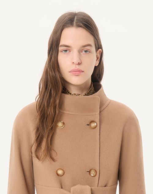 Valentino - Double Kashmir Coat - Camel - Woman - Coats And Outerwear