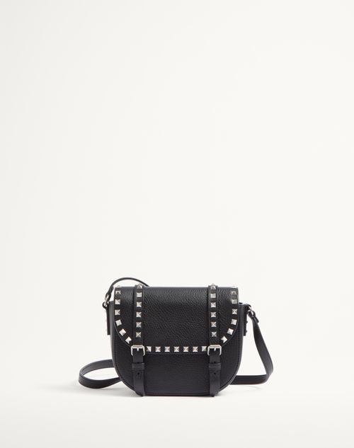 Rockstud grainy calfskin crossbody bag sale